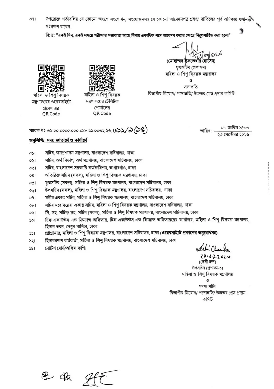 নিয়োগ বিজ্ঞপ্তি, পৃষ্ঠা 4